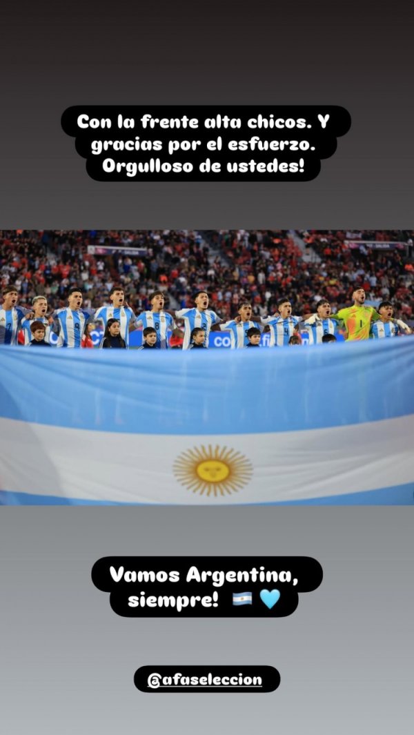 阿圭罗社媒鼓励阿根廷U20:小伙子们抬头挺胸,为你们感到骄傲